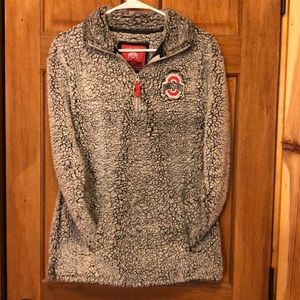 sherpa ohio state pullover
